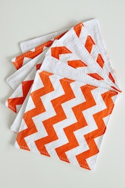 Orange Chevron Wipes